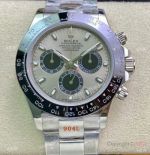 Swiss Copy Rolex Daytona 7750 904l Steel Grey Dial Ceramic Bezel Watch 40mm
